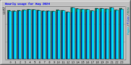 Hourly usage for May 2024